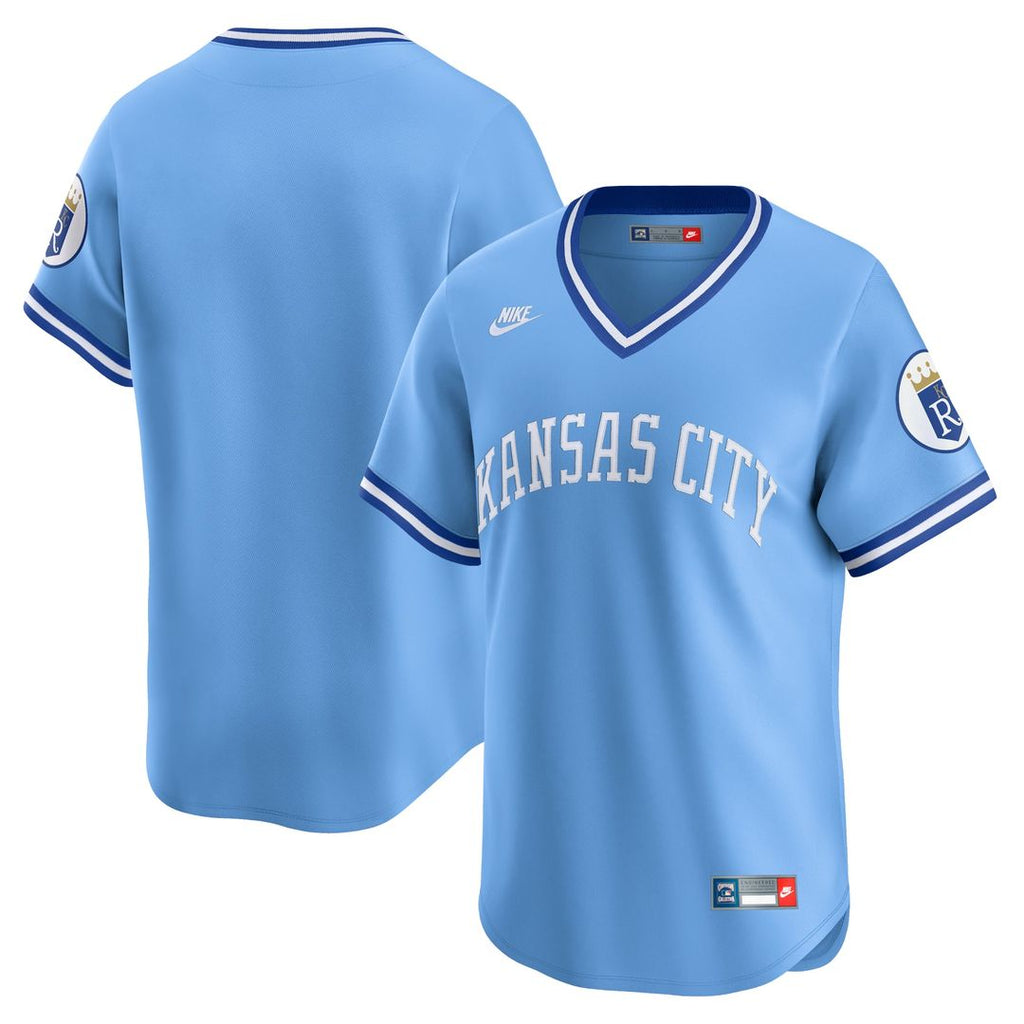 Kansas City Royals Nike Cooperstown Collection Limited Jersey - Light Blue | MLB Fan Gear
