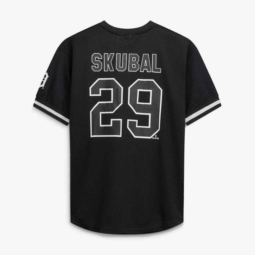 Tarik Skubal Detroit Tigers Fanatics Big & Tall Heavyweight Mesh Jersey - Black/ White | MLB Fan Gear