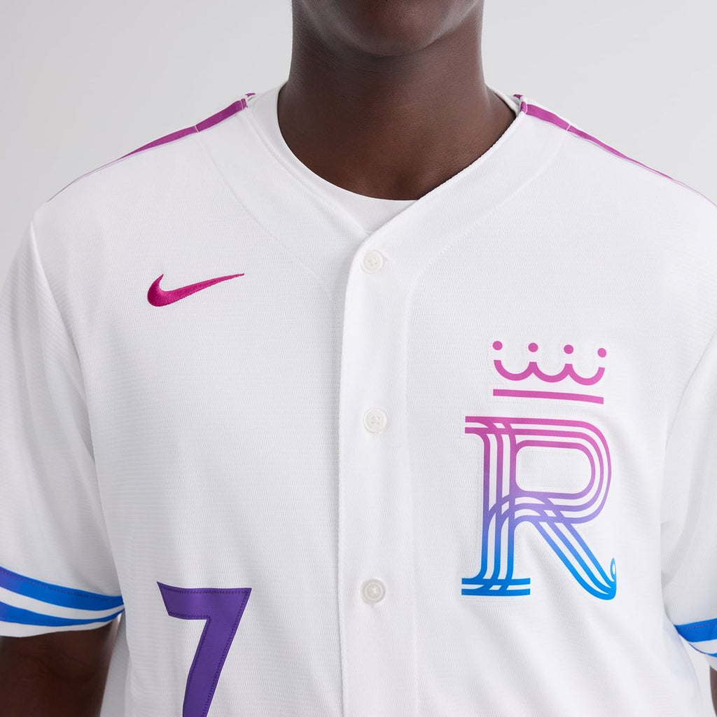 Bobby Witt Jr. Kansas City Royals Nike 2026 City Connect Stadium Jersey - White | MLB Fan Gear