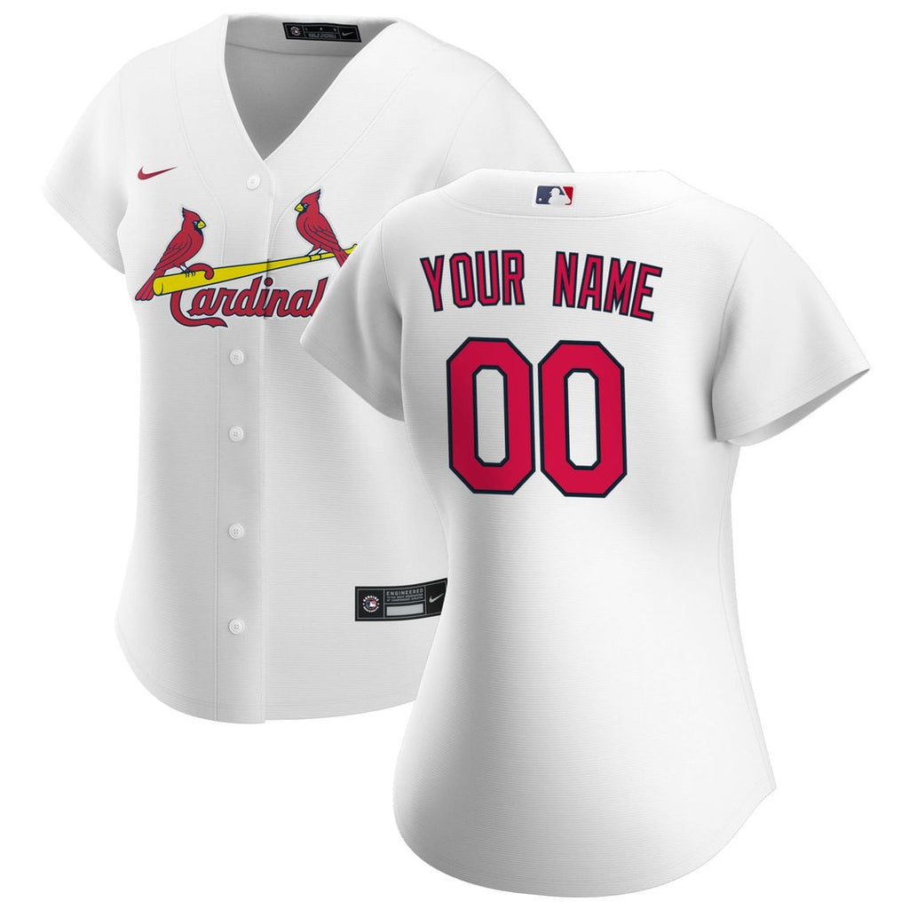 St. Louis Cardinals Nike Women's Home Replica Custom Jersey - White | MLB Fan Gear