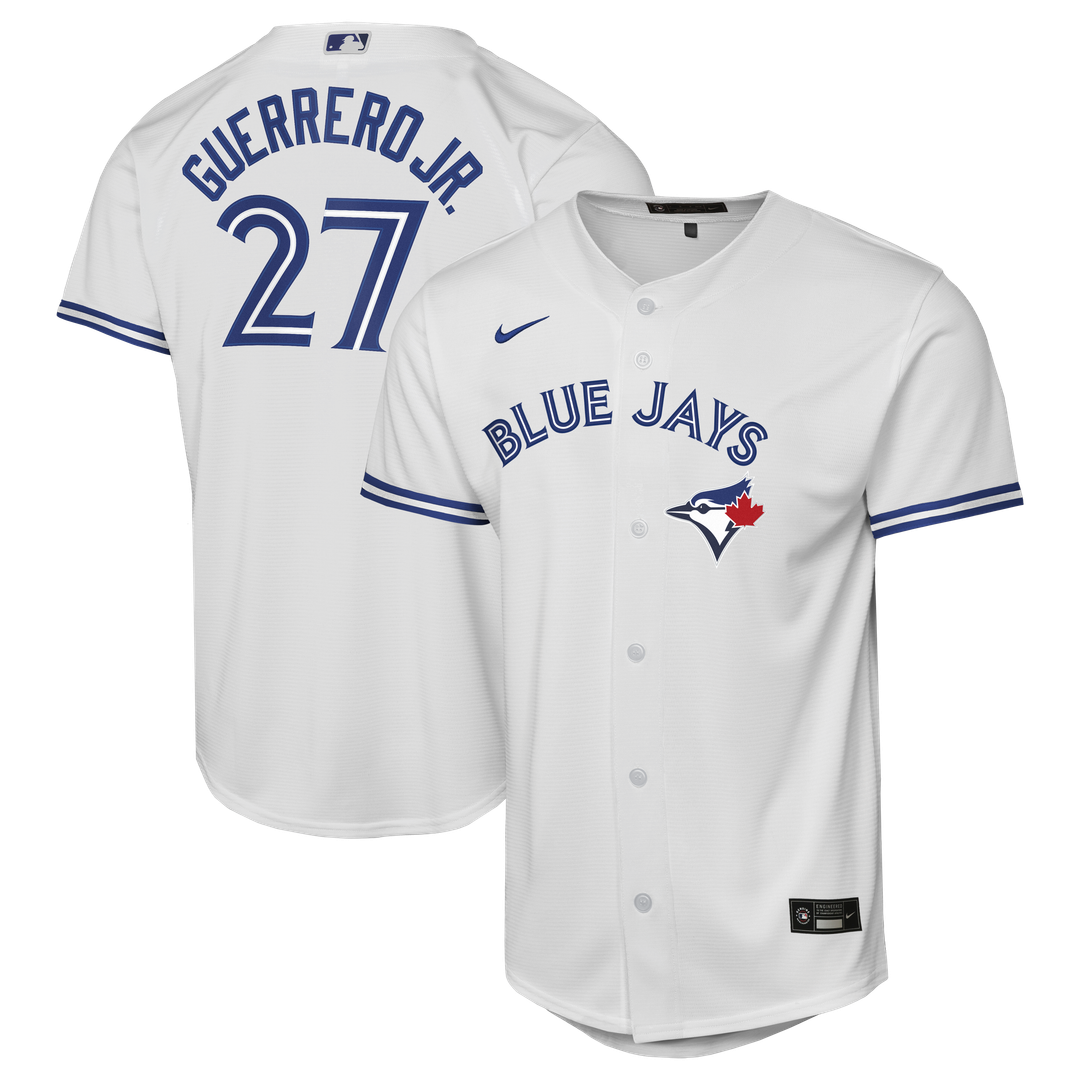 Vladimir Guerrero Jr. Toronto Blue Jays Nike Youth Home Baseline Jersey - White | MLB Fan Gear