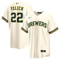 Christian Yelich Milwaukee Brewers Nike Home Replica Jersey - White | MLB Fan Gear