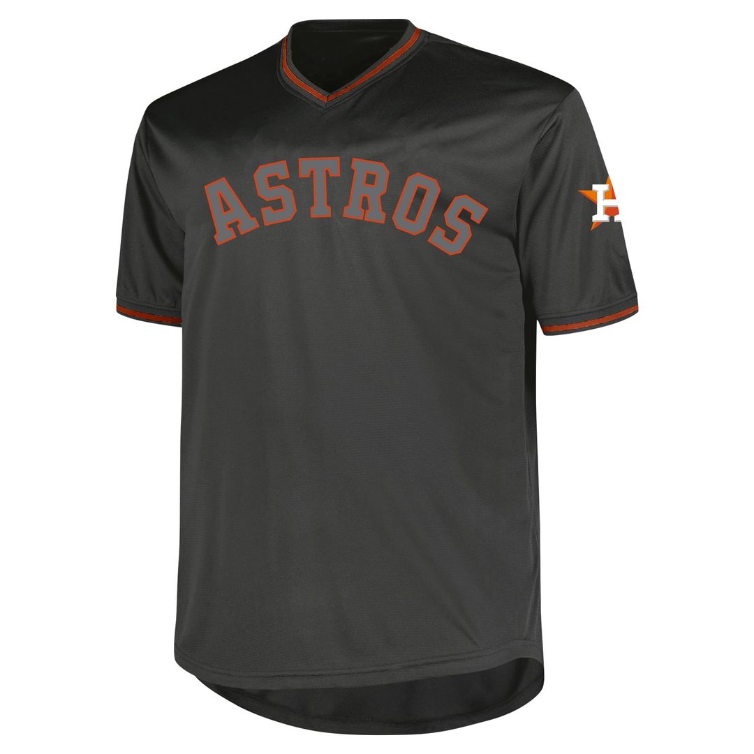 Houston Astros Profile Big & Tall Pop Fashion Jersey - Charcoal | MLB Fan Gear