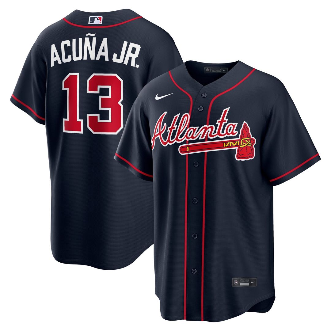 Ronald Acuña Jr. Atlanta Braves Nike Road Replica Jersey - Gray | MLB Fan Gear