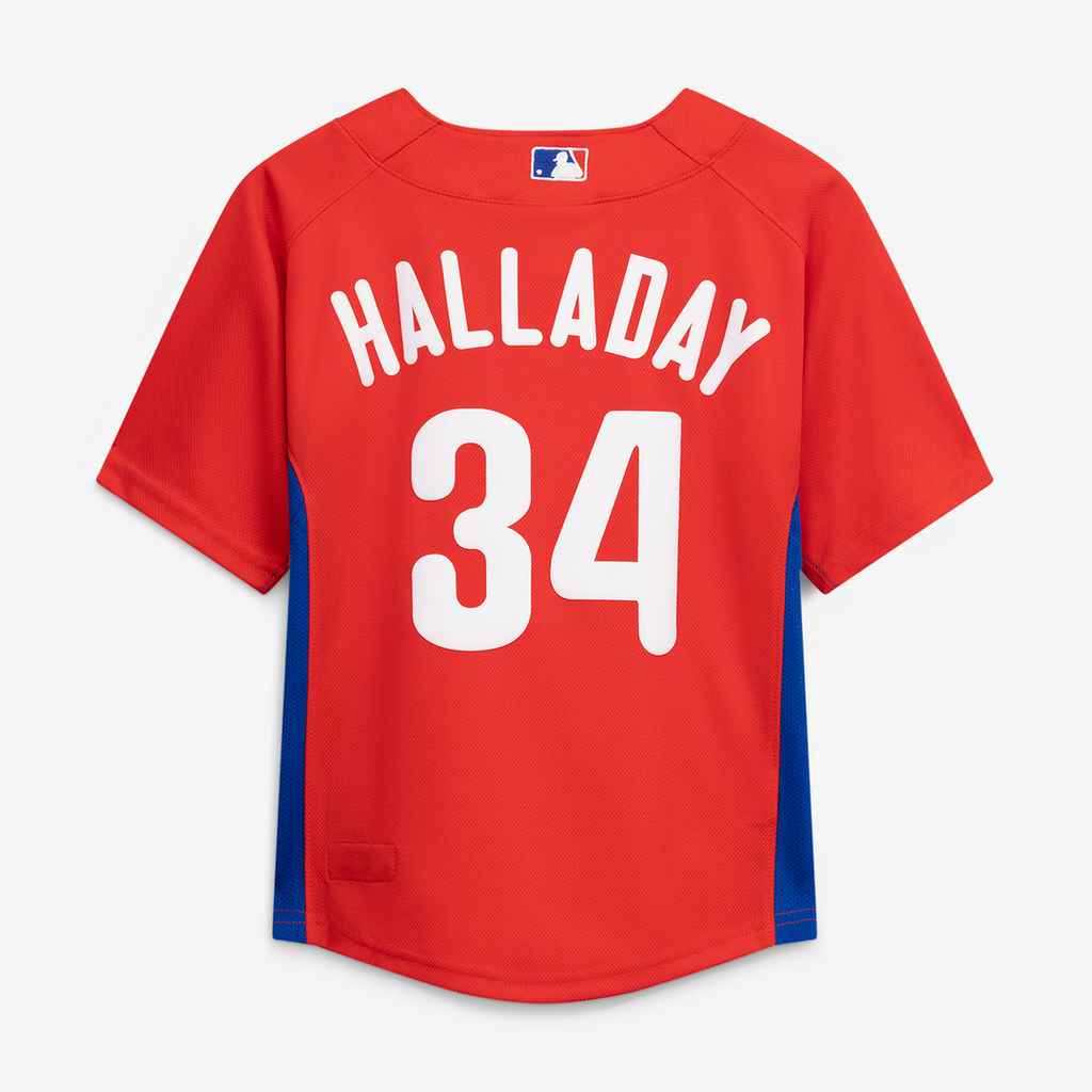 Roy Halladay Philadelphia Phillies Mitchell & Ness Preschool Cooperstown Collection Mesh Batting Practice Jersey - Red | MLB Fan Gear