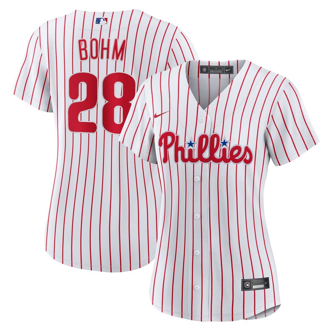 Alec Bohm Philadelphia Phillies Nike Women's Home Replica Jersey - White | MLB Fan Gear