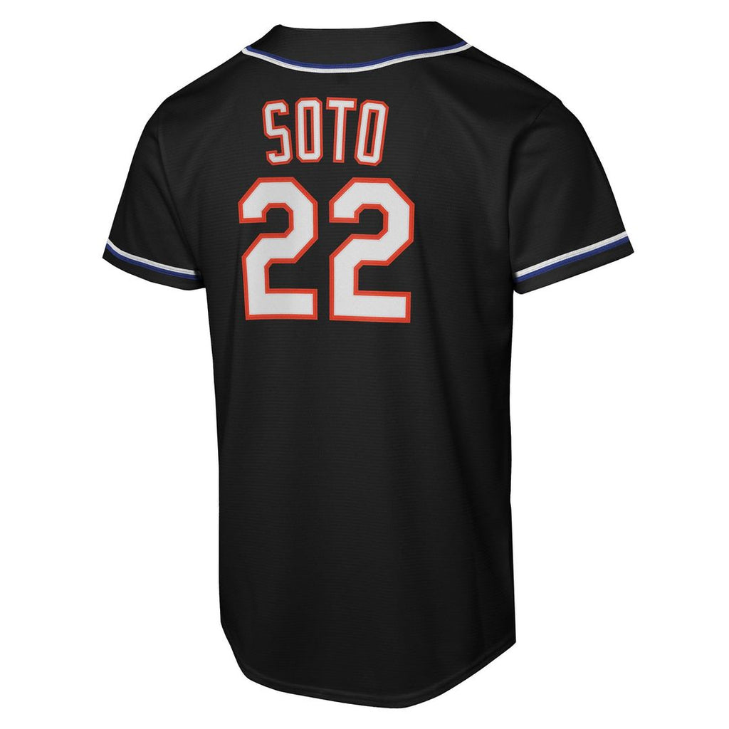 Juan Soto New York Mets Nike Youth Fashion Replica Player Jersey - Black | MLB Fan Gear