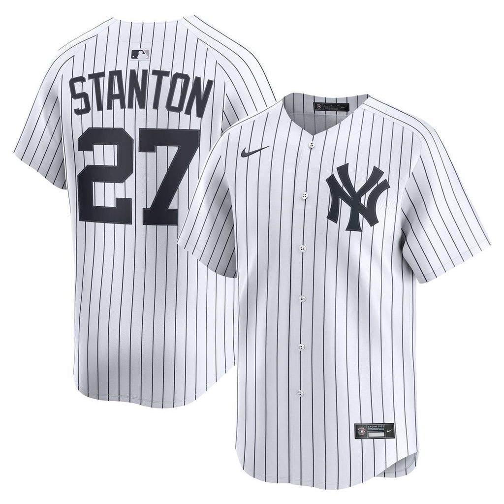 Giancarlo Stanton New York Yankees Nike Home Limited Player Jersey - White | MLB Fan Gear