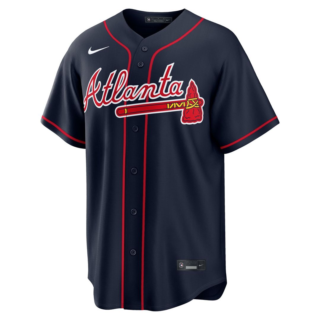 Atlanta Braves Nike Alternate Replica Custom Jersey - Navy | MLB Fan Gear