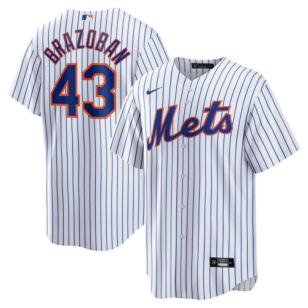 Huascar Brazobán New York Mets Nike Home Replica Jersey - White | MLB Fan Gear