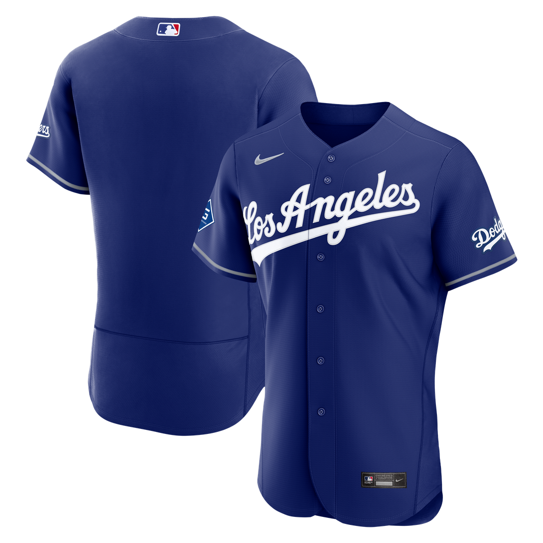 Los Angeles Dodgers Nike Home Sponsor Patch Authentic Jersey - White | MLB Fan Gear