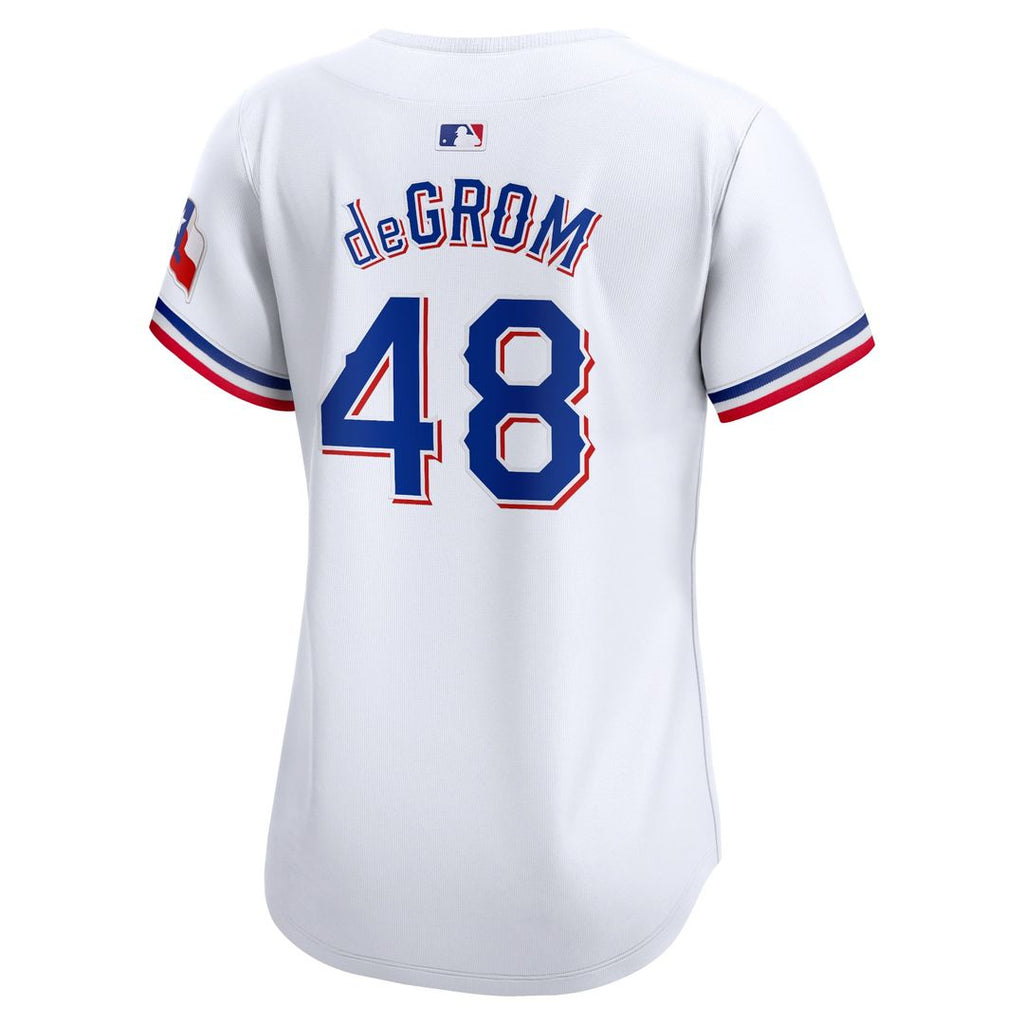 Jacob deGrom Texas Rangers Nike Women's Home Limited Player Jersey - White | MLB Fan Gear