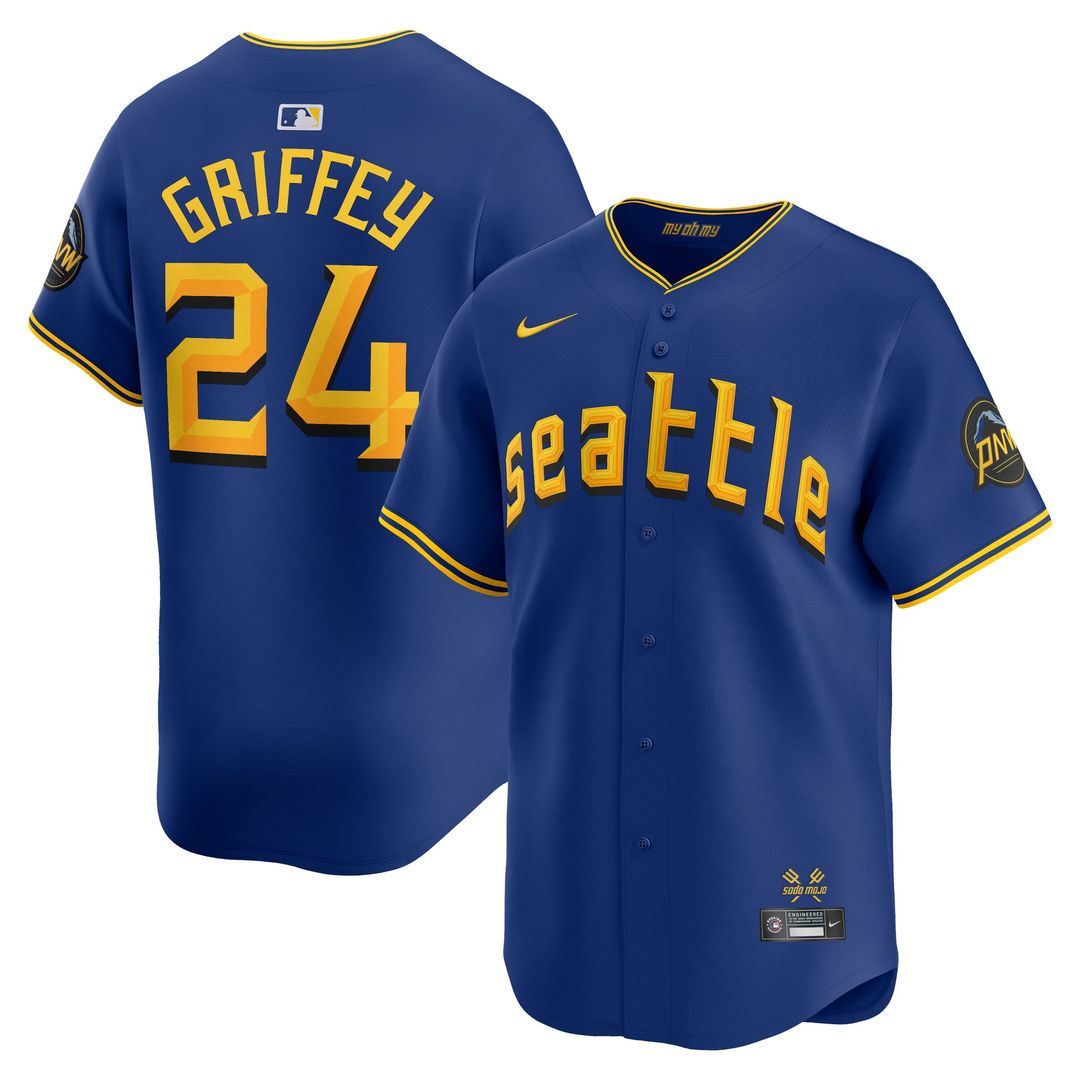Ken Griffey Jr. Seattle Mariners Nike City Connect Retired Limited Player Jersey - Royal | MLB Fan Gear