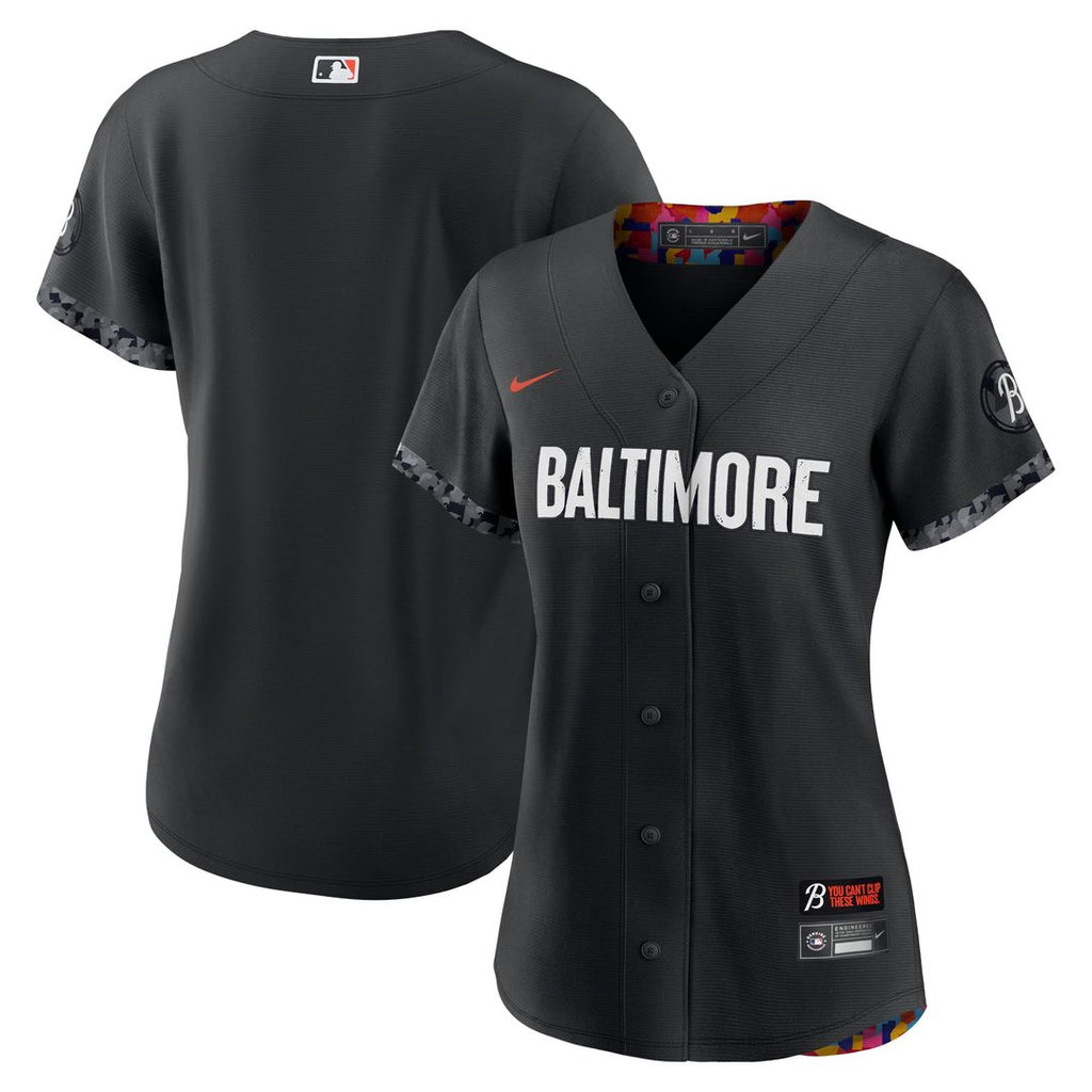 Baltimore Orioles Nike Women's City Connect Replica Jersey - Black | MLB Fan Gear
