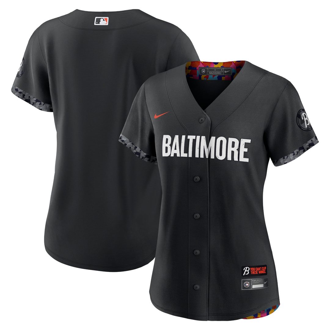 Baltimore Orioles Nike Women's City Connect Replica Jersey - Black | MLB Fan Gear