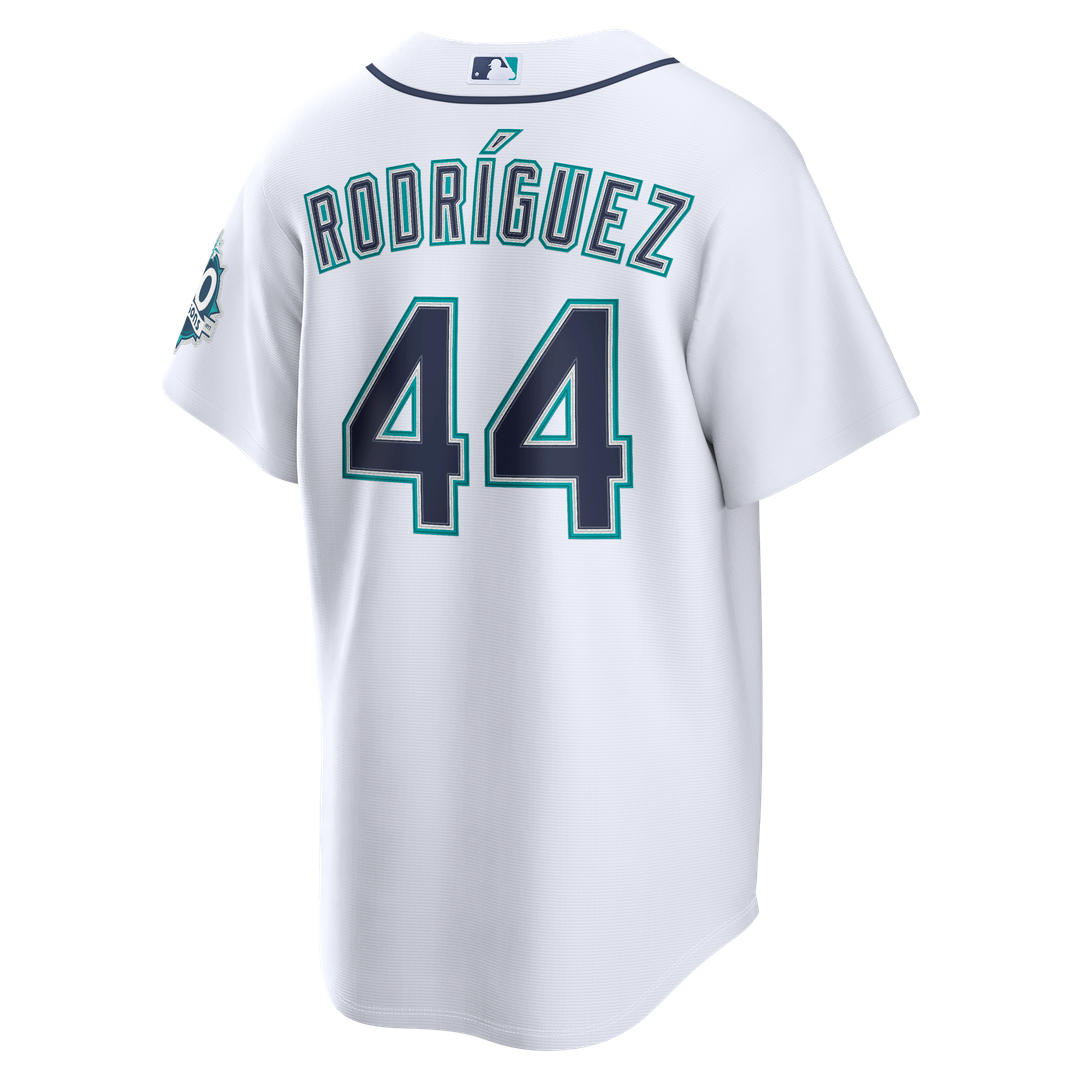 Julio Rodríguez Seattle Mariners Nike Home Stadium 50th Season Patch Jersey - White | MLB Fan Gear