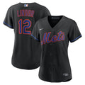 Francisco Lindor New York Mets Nike Women's Alternate Replica Jersey - Black | MLB Fan Gear
