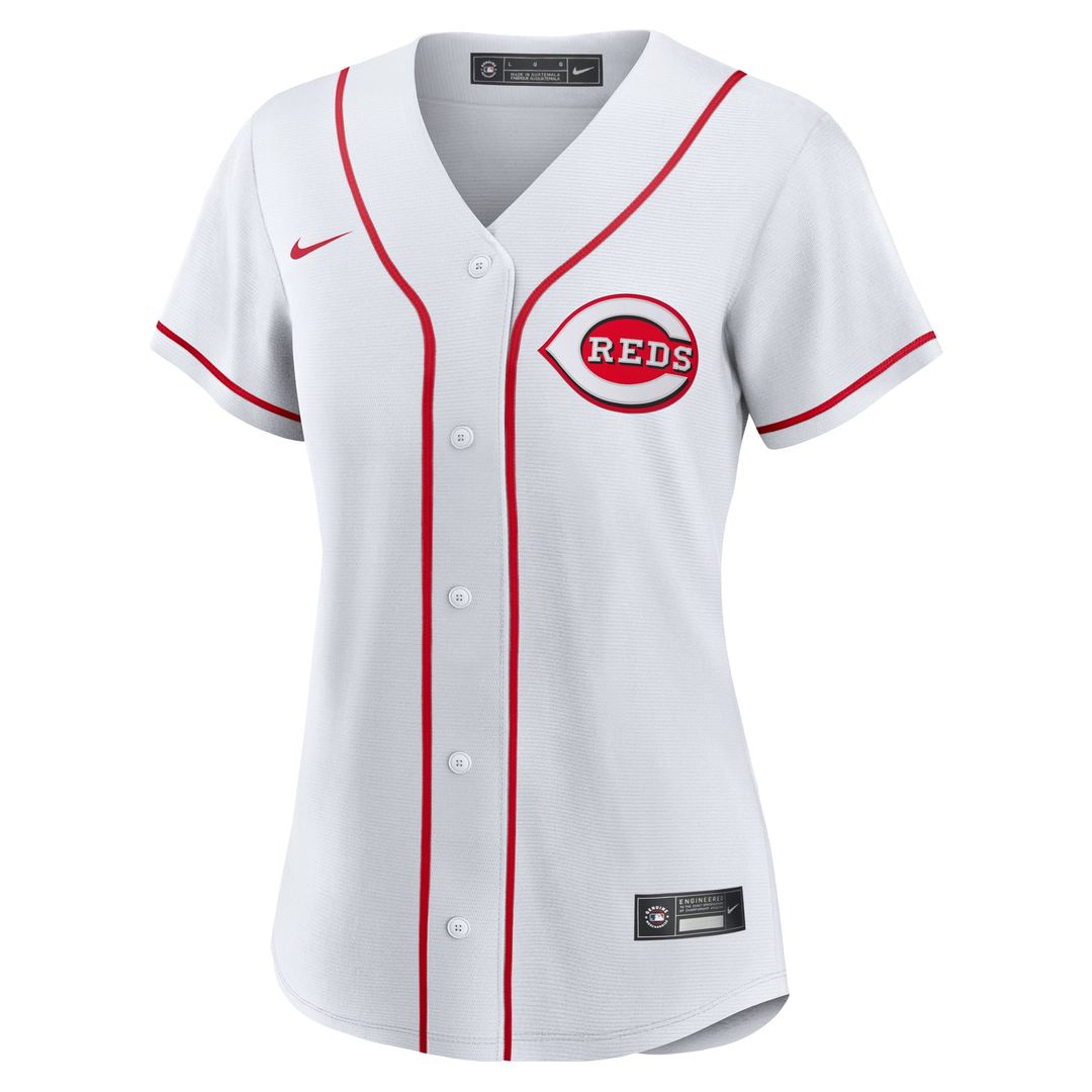 Hunter Greene Cincinnati Reds Nike Women's Home Replica Jersey - White | MLB Fan Gear