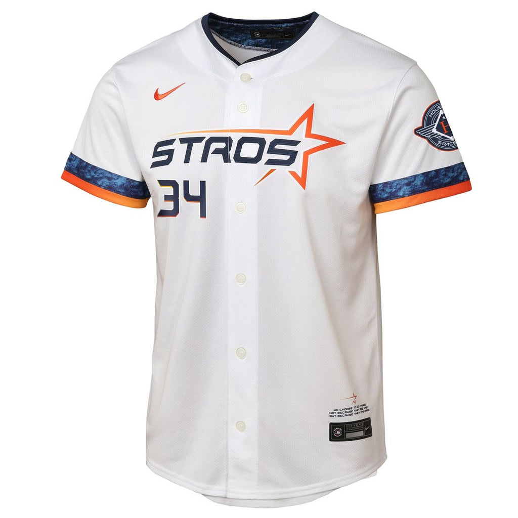 Nolan Ryan Houston Astros Nike Youth 2025 City Connect Limited Player Jersey - White | MLB Fan Gear