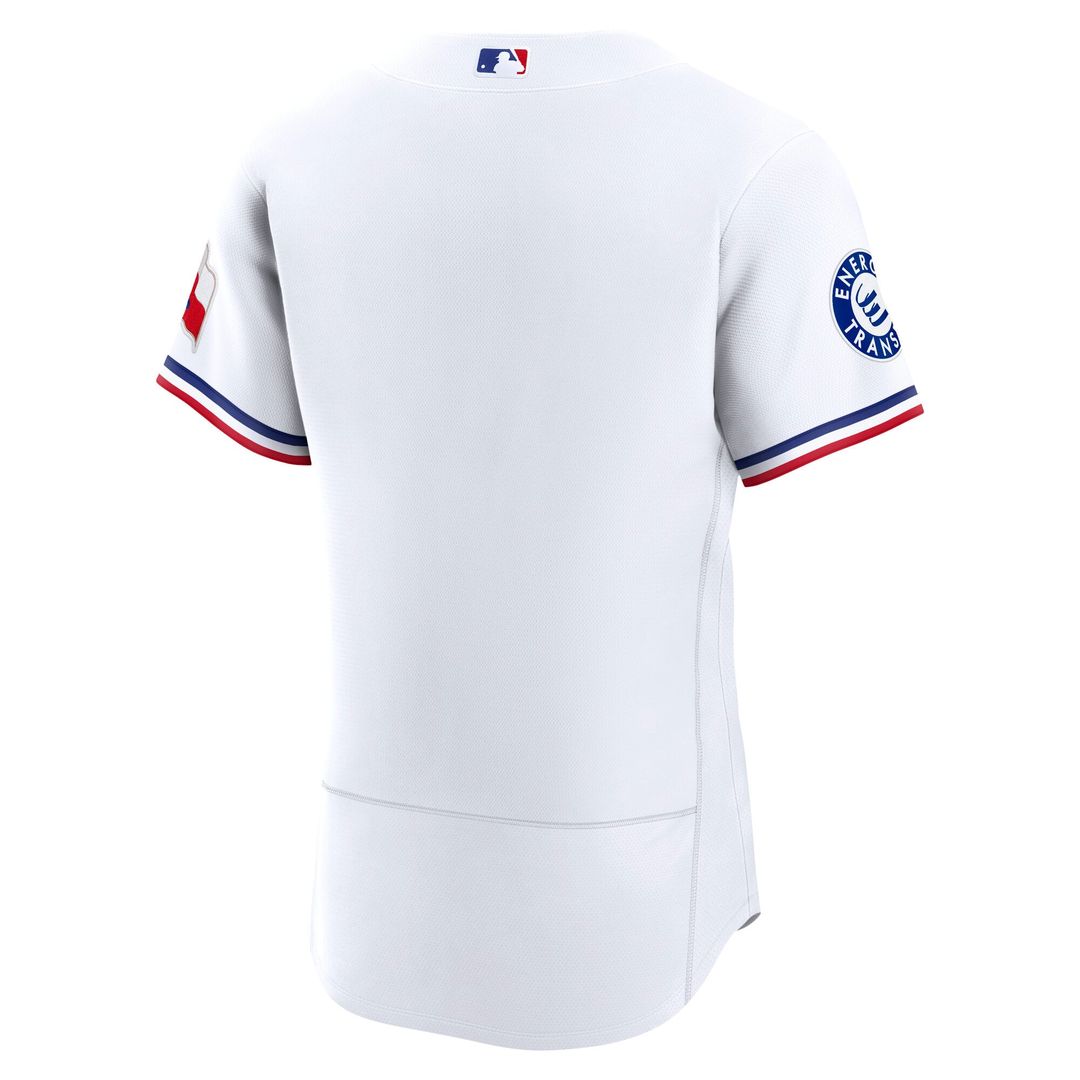 Texas Rangers Nike Home Sponsor Patch Authentic Jersey - White | MLB Fan Gear