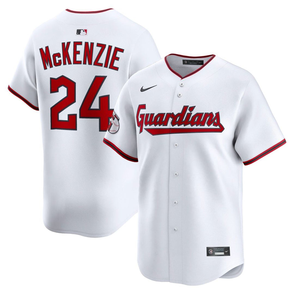 Triston McKenzie Cleveland Guardians Nike Home Limited Player Jersey - White | MLB Fan Gear