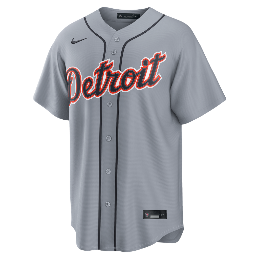 Tarik Skubal Detroit Tigers Nike Road Replica Jersey - Gray | MLB Fan Gear