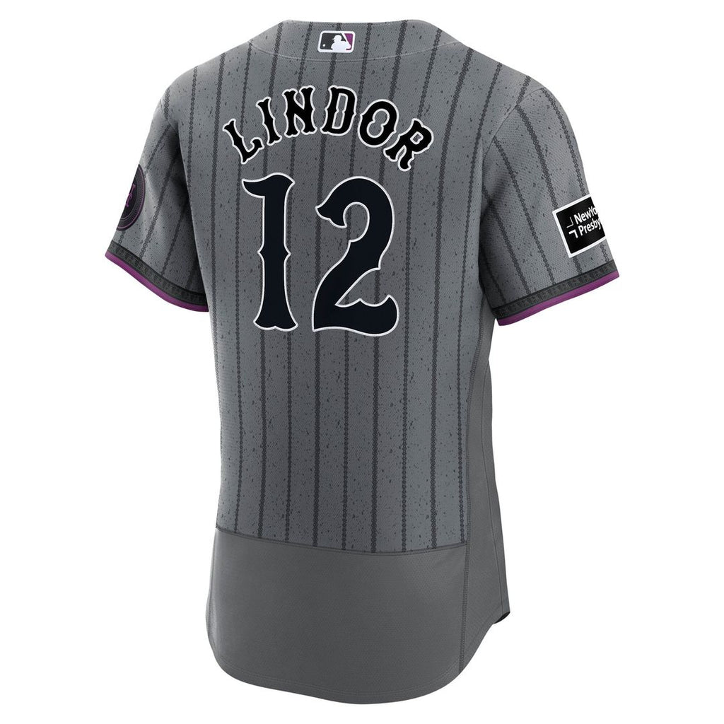 Francisco Lindor New York Mets Nike City Connect Authentic Sponsor Patch Jersey - Gray | MLB Fan Gear