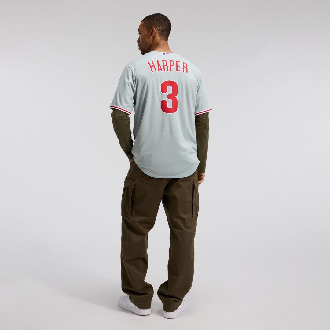 Bryce Harper Philadelphia Phillies Nike Road Replica Jersey - Gray | MLB Fan Gear