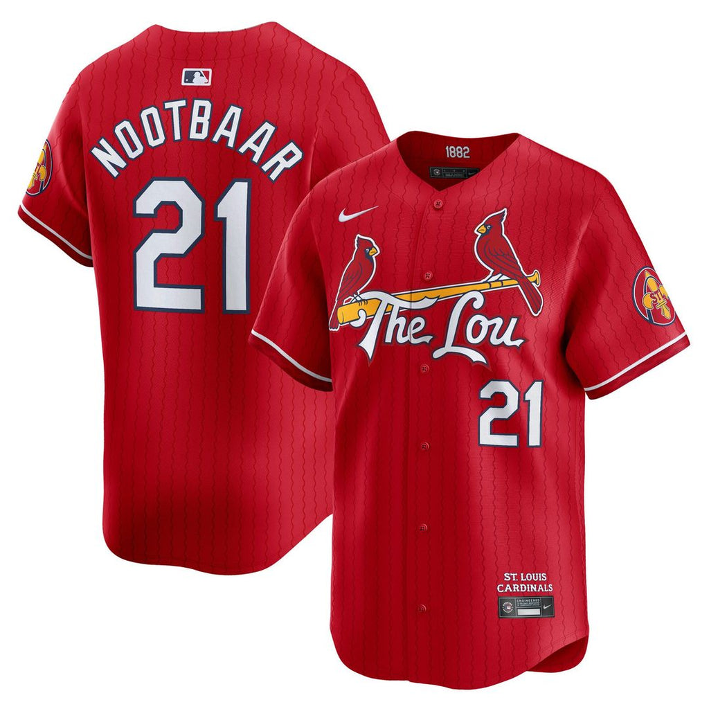 Lars Nootbaar St. Louis Cardinals Nike City Connect Limited Jersey - Red | MLB Fan Gear