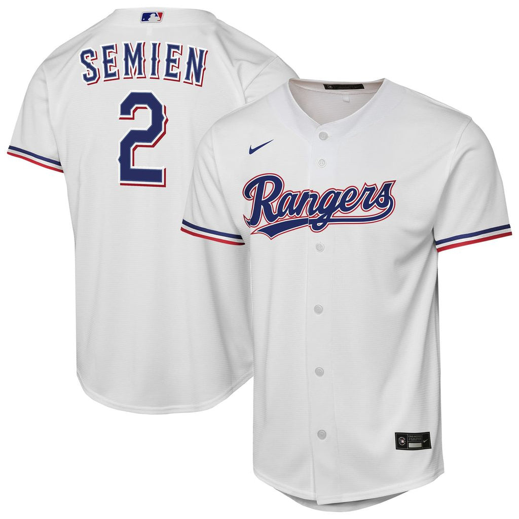 Marcus Semien Texas Rangers Nike Youth Home Replica Player Jersey - White | MLB Fan Gear