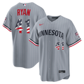 Joe Ryan Minnesota Twins Nike USA 250 Fourth of July Road Stadium Jersey - Gray | MLB Fan Gear
