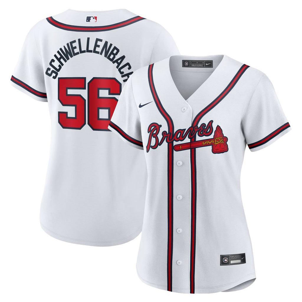 Spencer Schwellenbach Atlanta Braves Nike Women's Home Replica Jersey - White | MLB Fan Gear