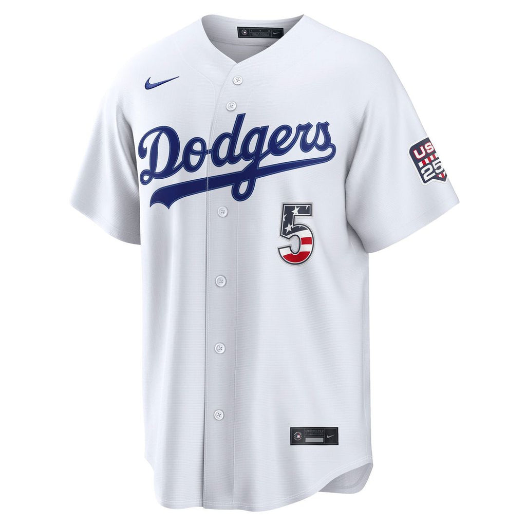 Freddie Freeman Los Angeles Dodgers Nike USA 250 Fourth of July Home Stadium Jersey - White | MLB Fan Gear