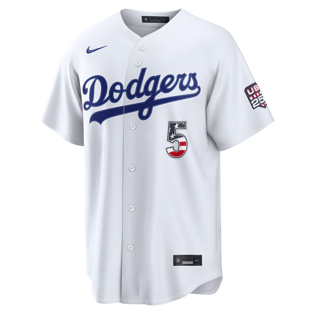 Freddie Freeman Los Angeles Dodgers Nike USA 250 Fourth of July Home Stadium Jersey - White | MLB Fan Gear