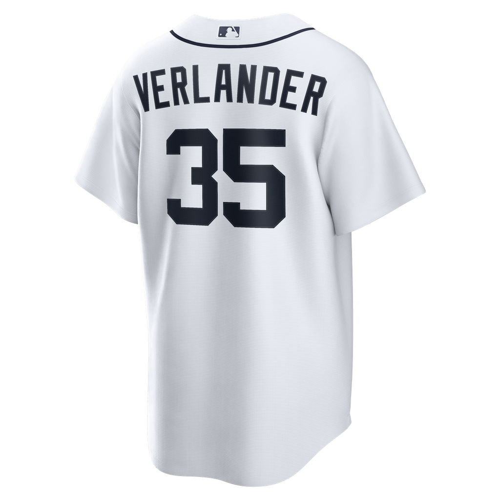 Justin Verlander Detroit Tigers Nike Home Replica Jersey - White | MLB Fan Gear