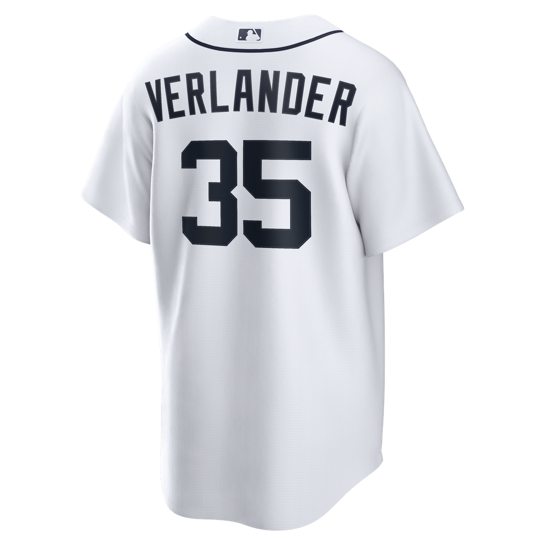 Justin Verlander Detroit Tigers Nike Home Replica Jersey - White | MLB Fan Gear