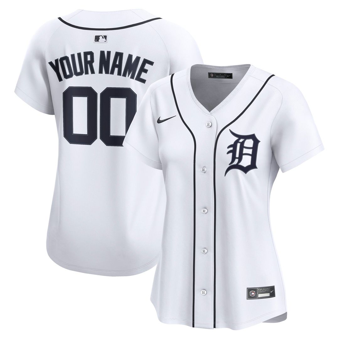 Detroit Tigers Nike Women's Home Limited Custom Jersey - White | MLB Fan Gear