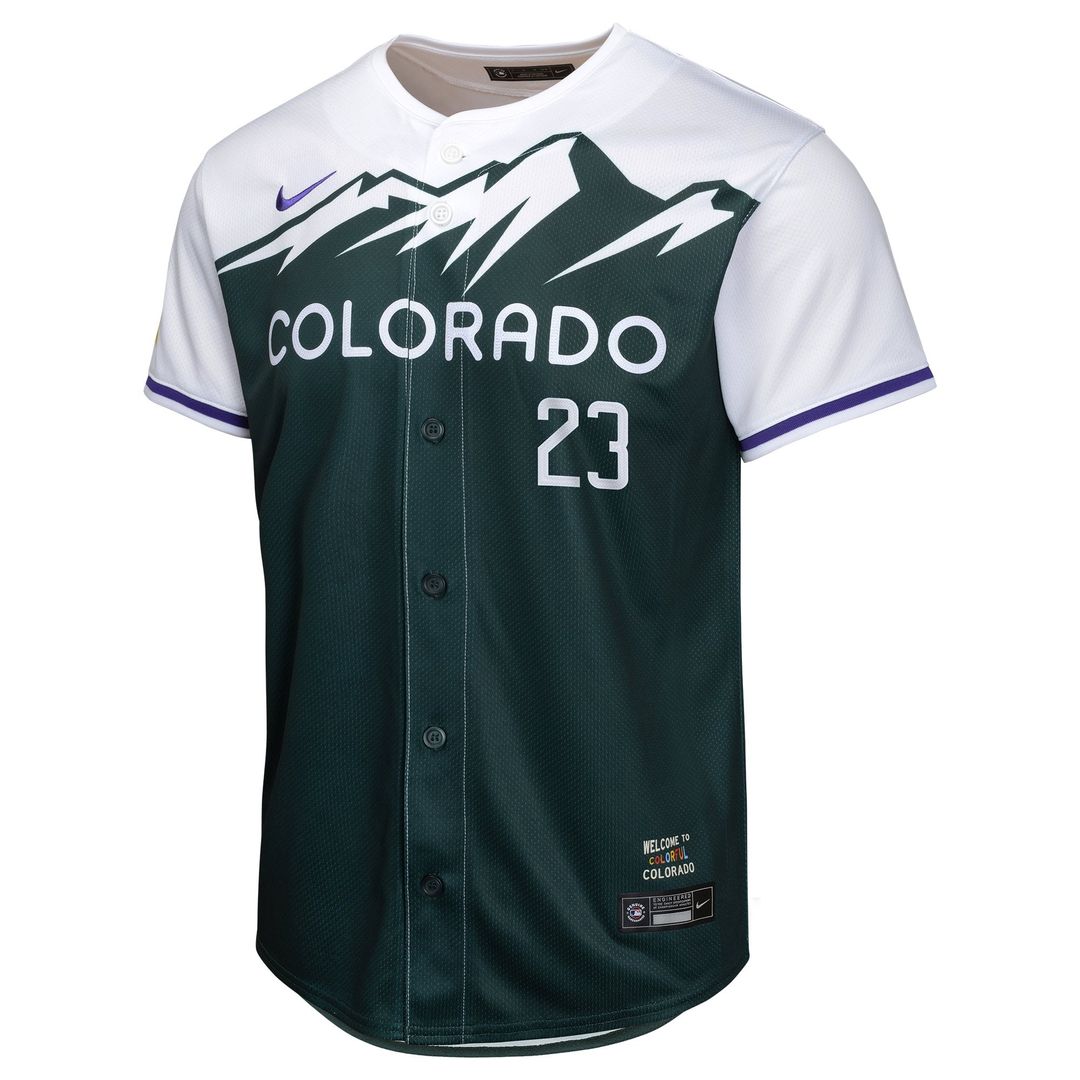 Kris Bryant Colorado Rockies Nike Youth City Connect Limited Player Jersey - Green | MLB Fan Gear