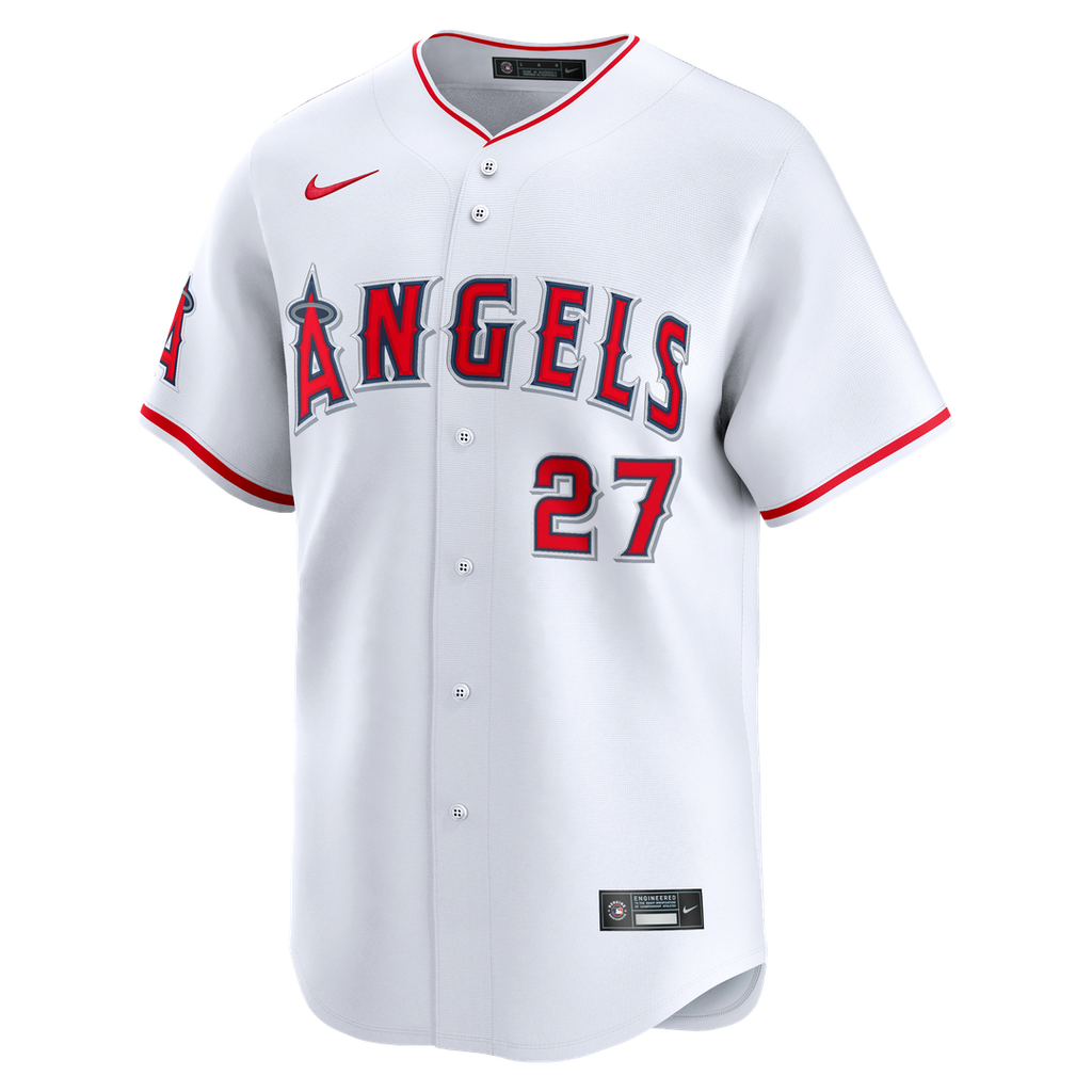 Mike Trout Los Angeles Angels Nike Home Limited Player Jersey - White | MLB Fan Gear