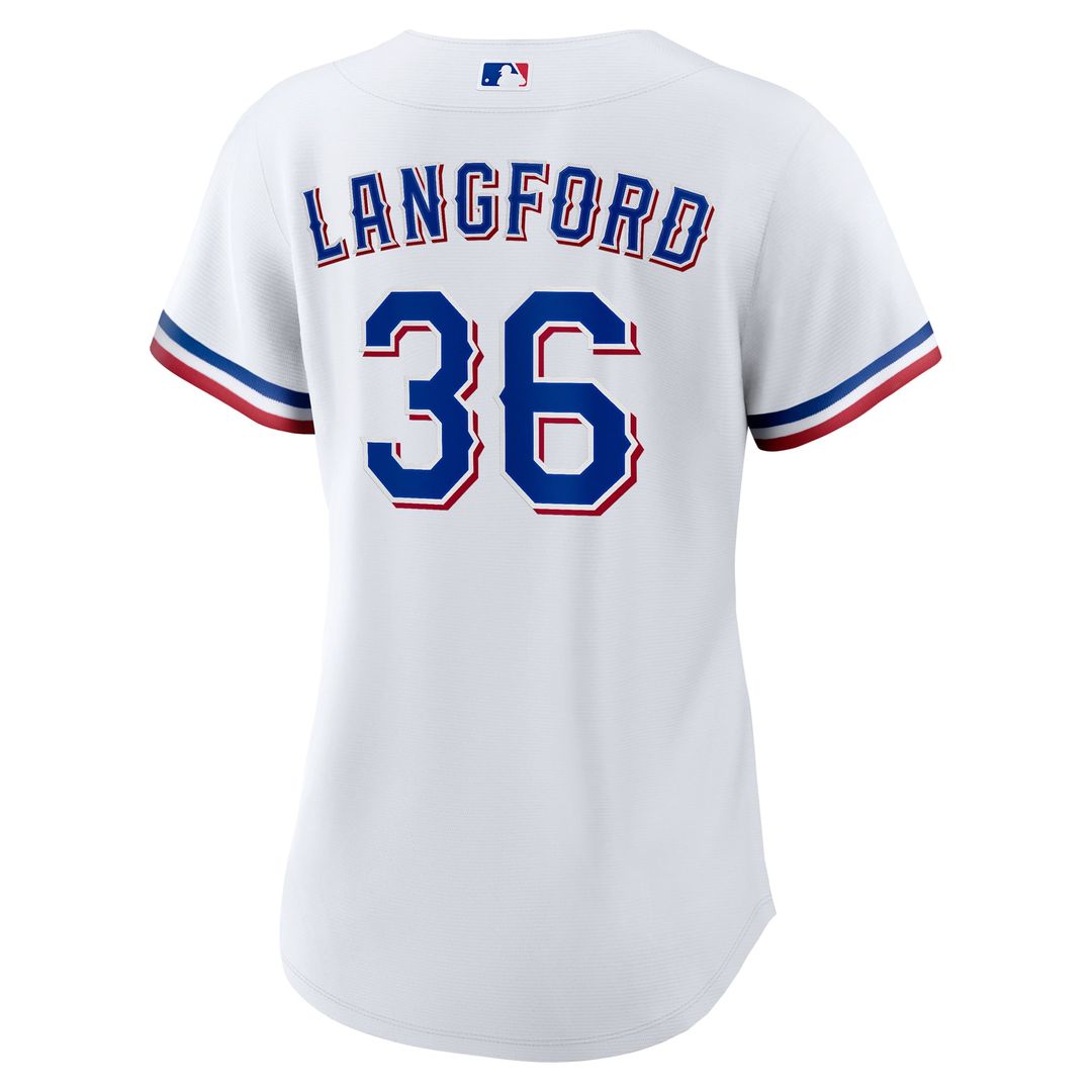Wyatt Langford Texas Rangers Nike Women's Home Replica Jersey - White | MLB Fan Gear