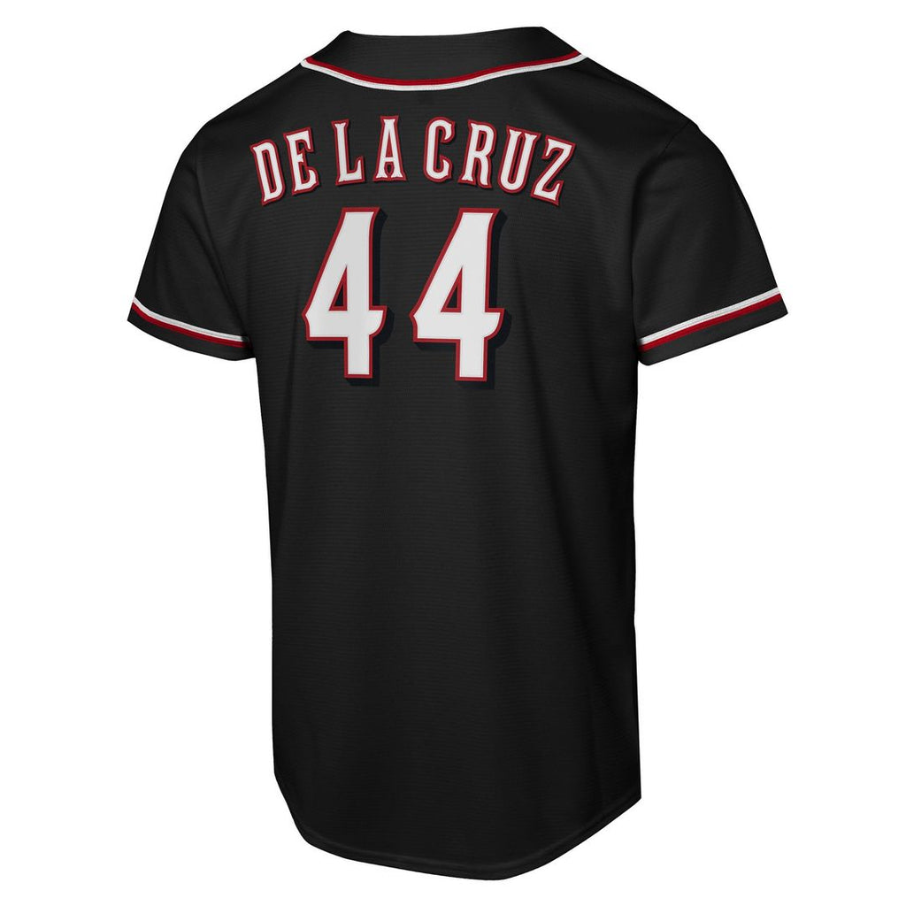 Elly De La Cruz Cincinnati Reds Nike Youth Fashion Replica Player Jersey - Black | MLB Fan Gear
