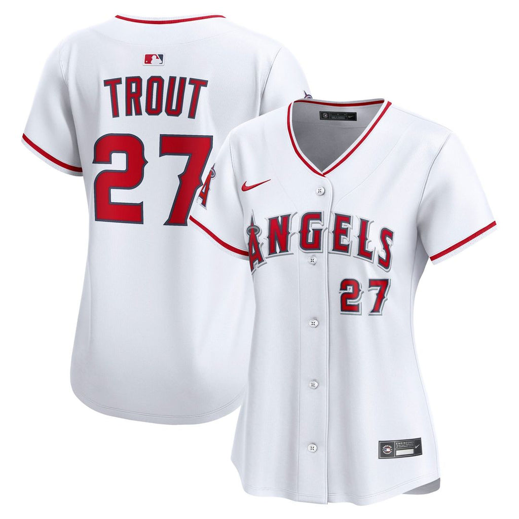Mike Trout Los Angeles Angels Nike Women's Home Limited Player Jersey - White | MLB Fan Gear