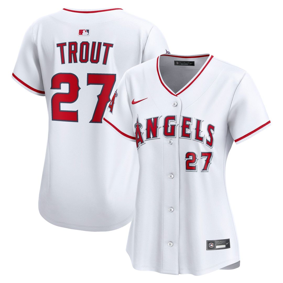 Mike Trout Los Angeles Angels Nike Women's Home Limited Player Jersey - White | MLB Fan Gear