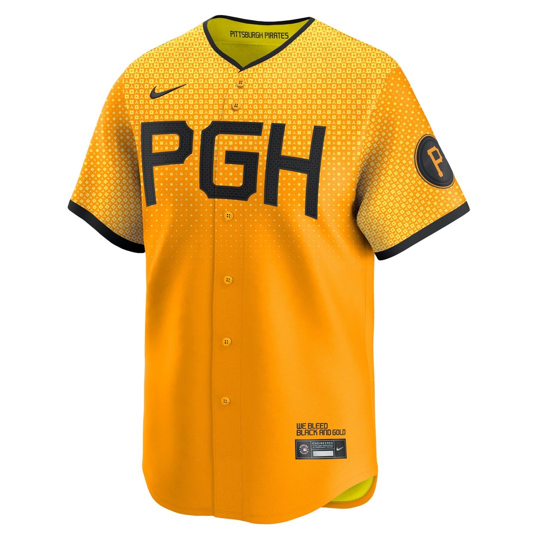 Pittsburgh Pirates Nike City Connect Limited Jersey - Gold | MLB Fan Gear