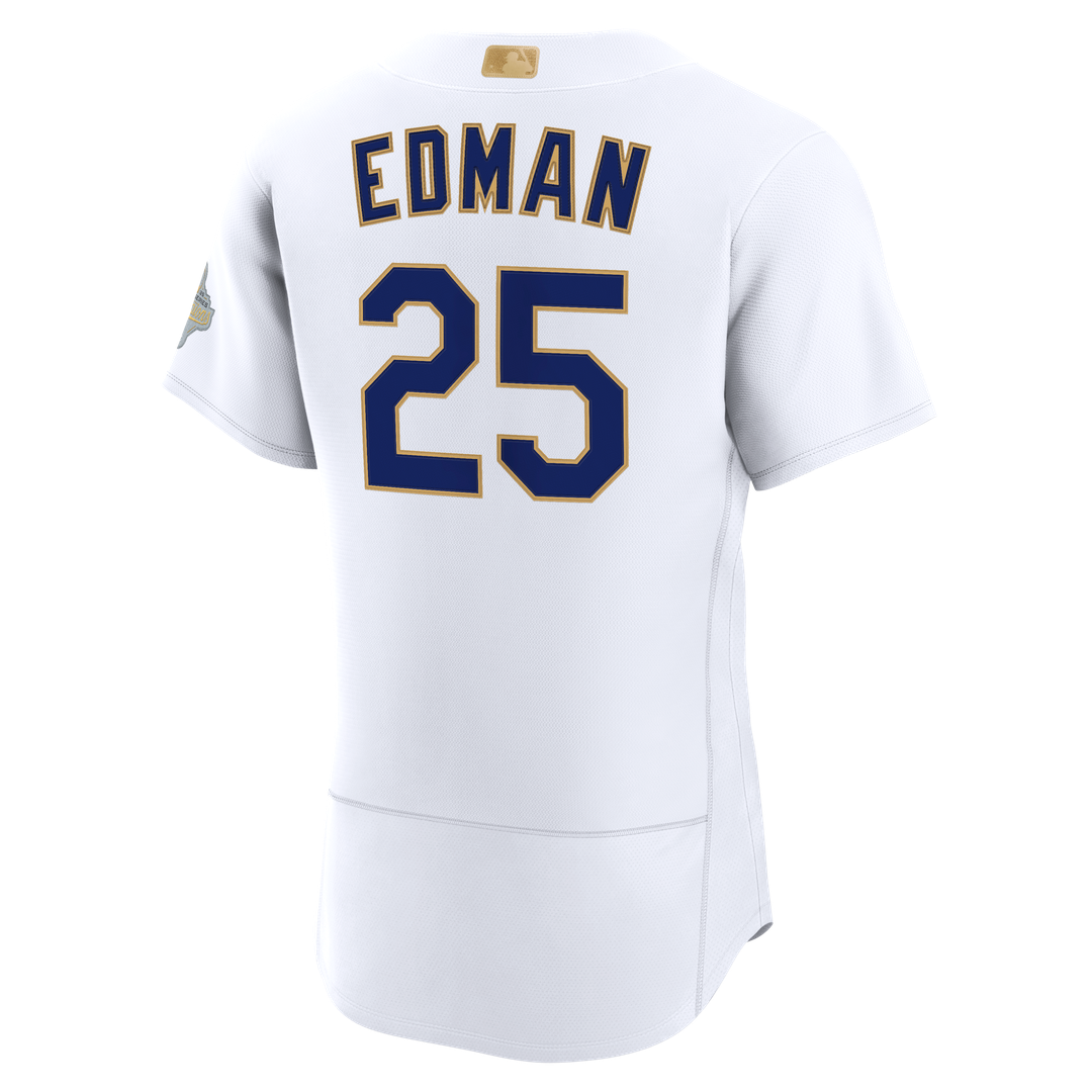 Tommy Edman Los Angeles Dodgers Nike 2026 Gold Collection Authentic Jersey - White | MLB Fan Gear