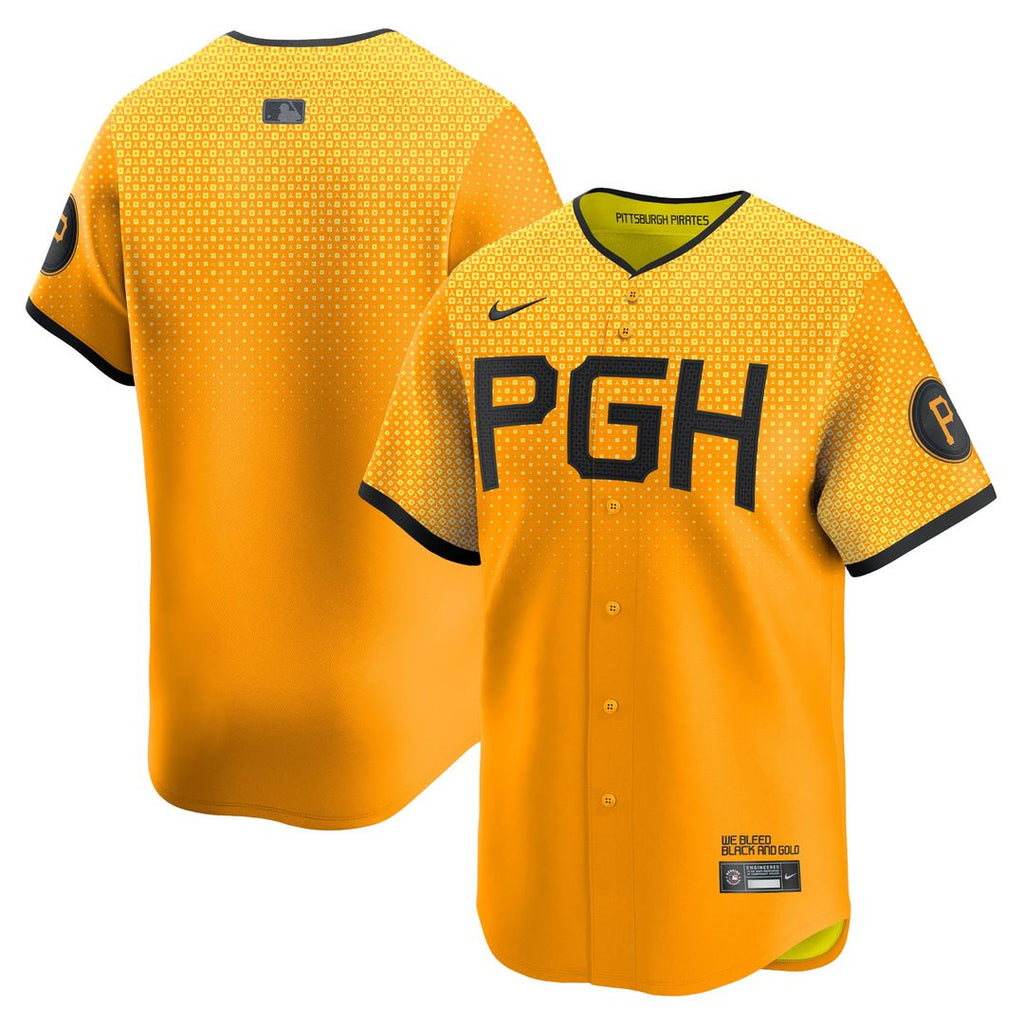 Pittsburgh Pirates Nike City Connect Limited Jersey - Gold | MLB Fan Gear