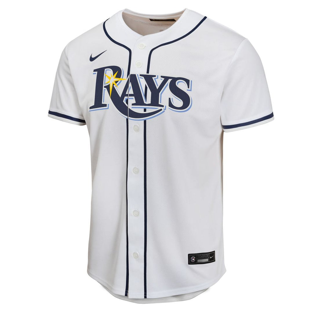 Junior Caminero Tampa Bay Rays Nike Youth Home Player Game Jersey - White | MLB Fan Gear