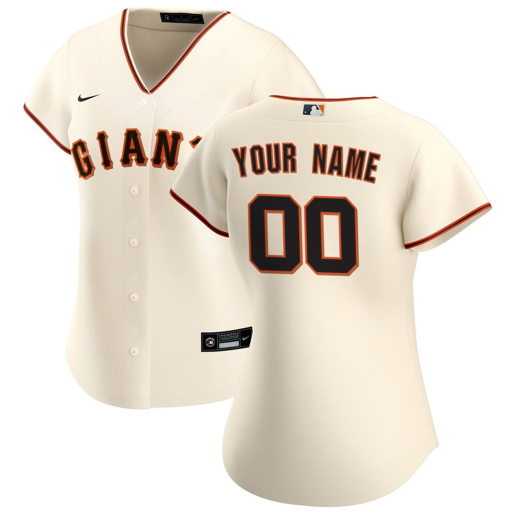 San Francisco Giants Nike Women's Home Replica Custom Jersey - Cream | MLB Fan Gear