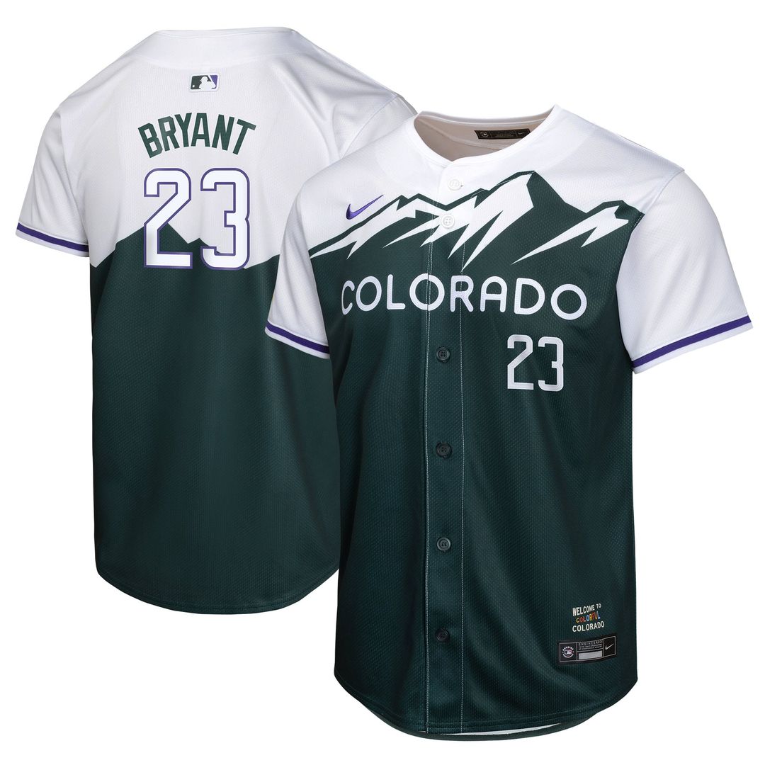 Kris Bryant Colorado Rockies Nike Youth City Connect Limited Player Jersey - Green | MLB Fan Gear