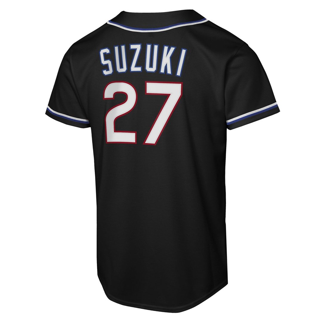 Seiya Suzuki Chicago Cubs Nike Youth Fashion Replica Player Jersey - Black | MLB Fan Gear